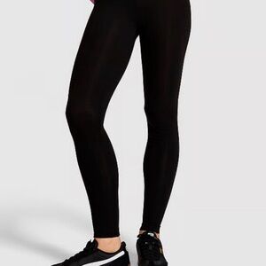 PINK Victoria’s Secret 27” Classic Logo black leggings, Cotton, NWT, sz M